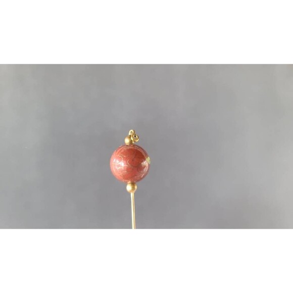 Cloisonne Floral Stick Pin - Picture 7 of 10